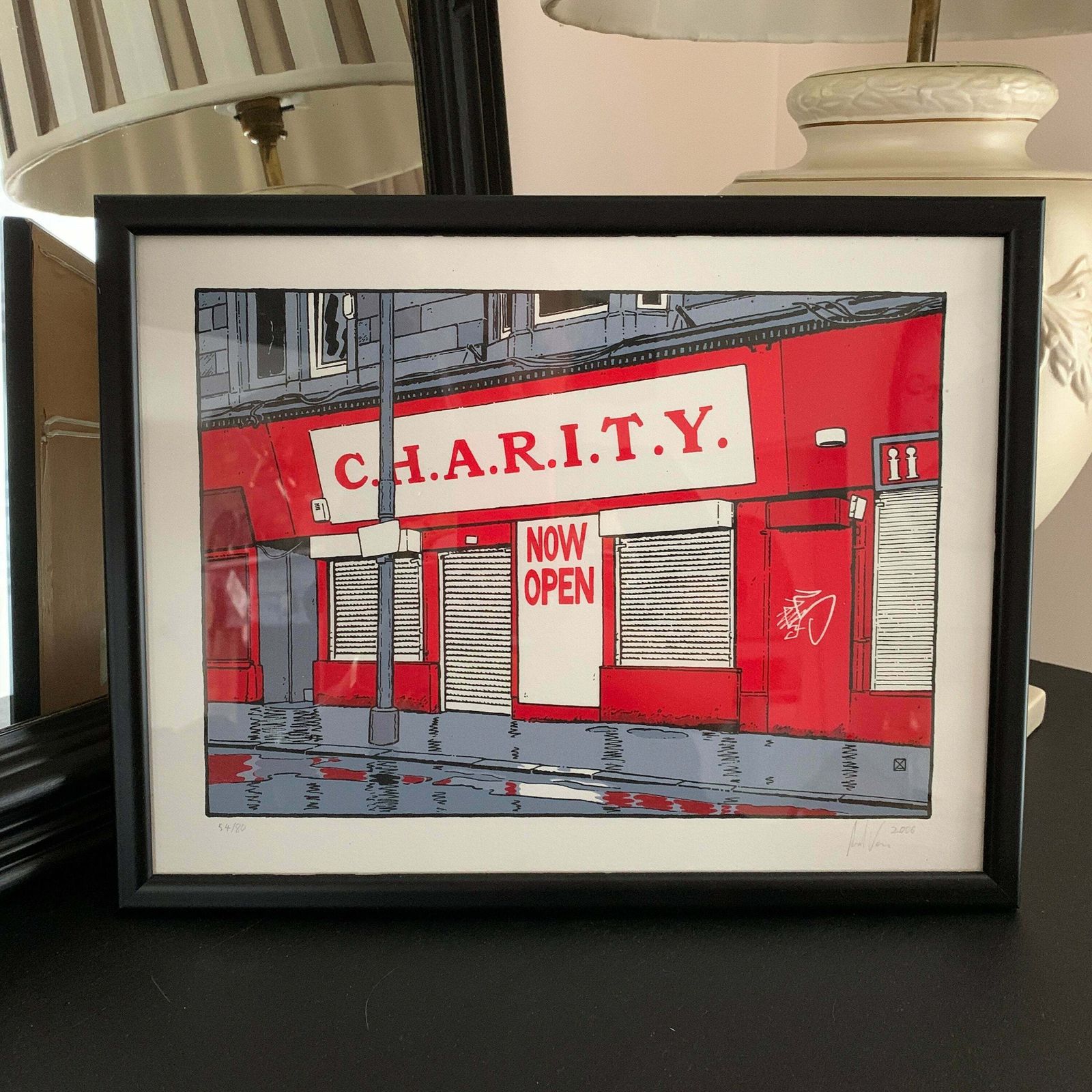 Charity Now Open Painting Signed Limited Edition 54/80 Thou Art In Hampstead Contemporary Art