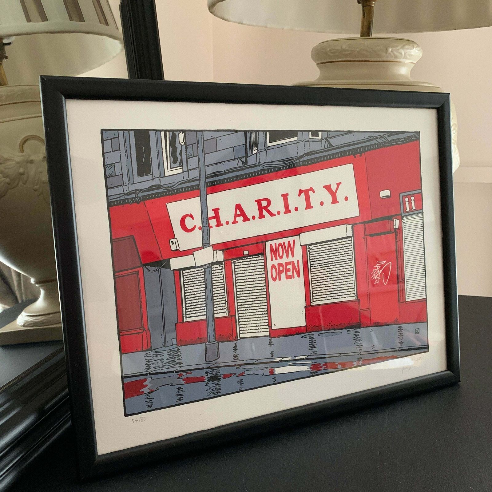 Charity Now Open Painting Signed Limited Edition 54/80 Thou Art In Hampstead Contemporary Art photo Art