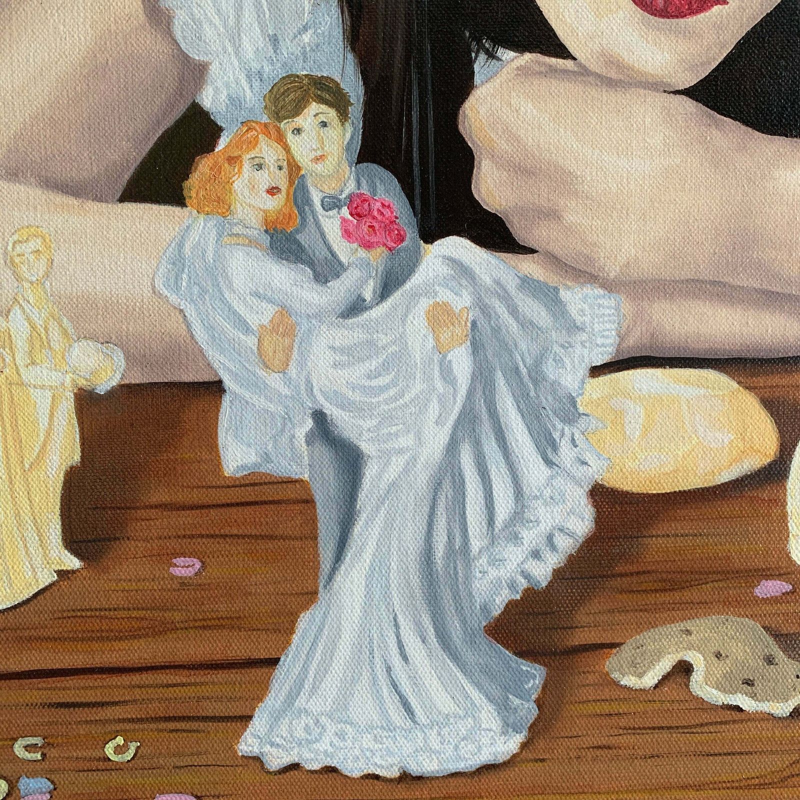 Original Michael Mcevoy Oil Painting Wedding Planner Oil On Canvas Framed photo buy