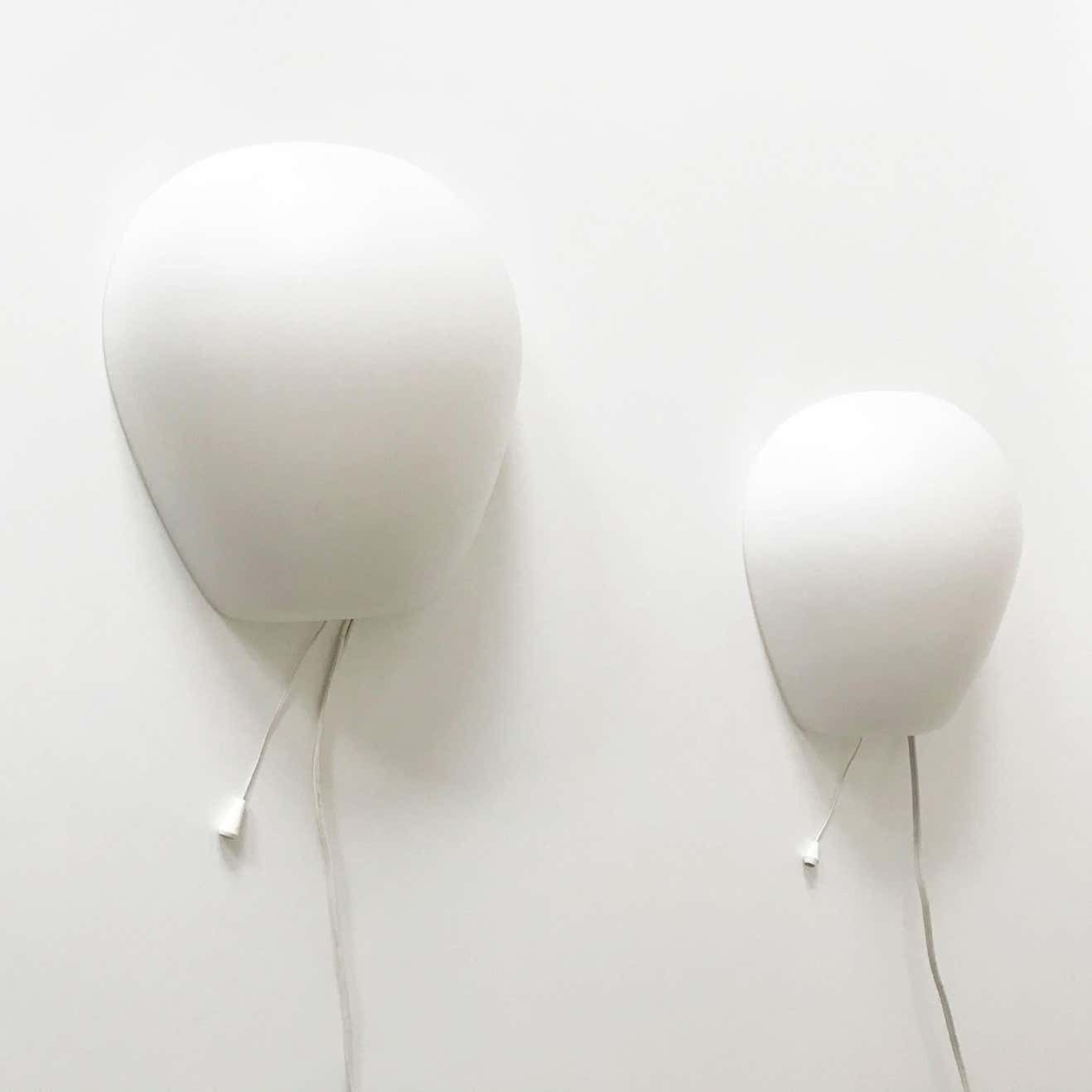 Set Of Two Midcentury Shell Wall Lamps Or Sconces By Wilhelm Wagenfeld, 1950s photo vinterior