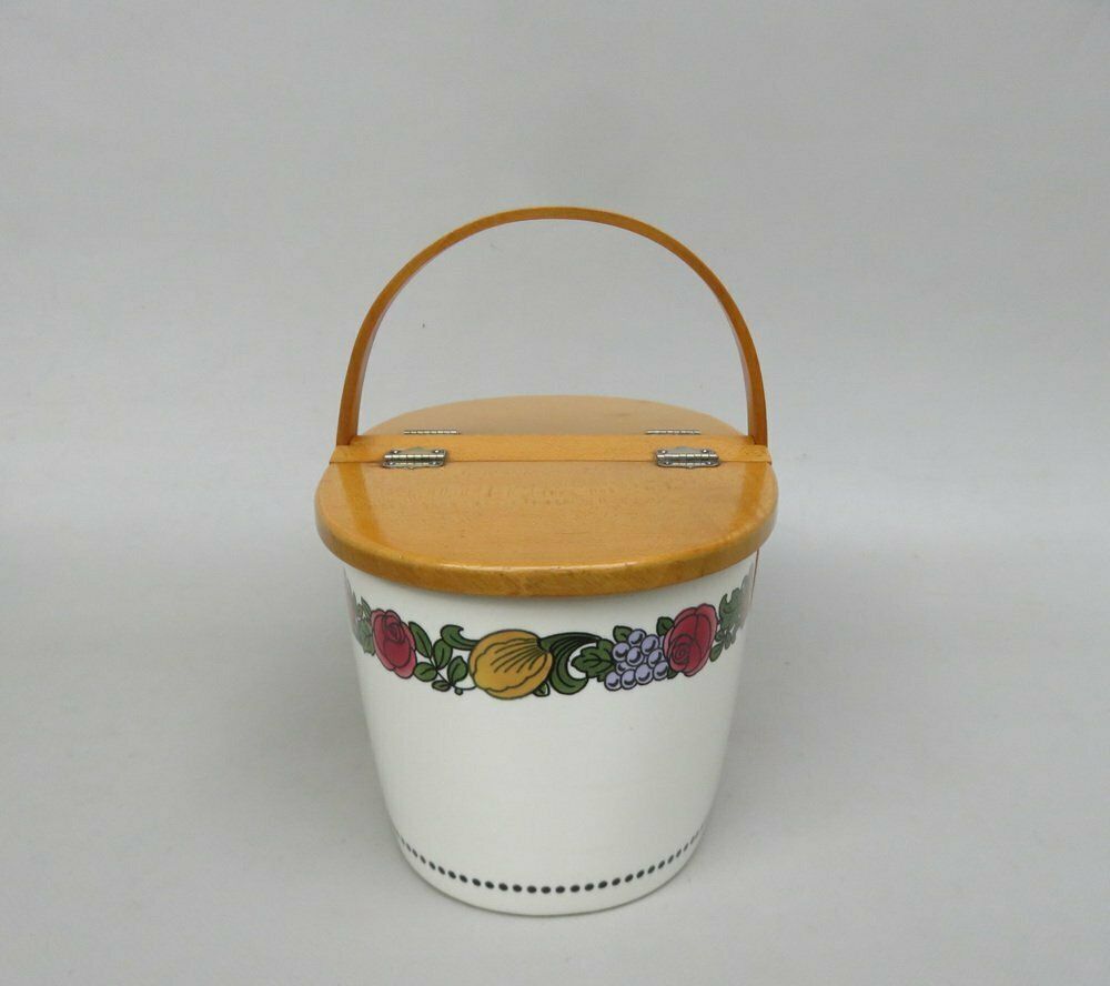 Art Nouveau Pastry Box In Ceramics And Wood, 1890s photo 1620.1