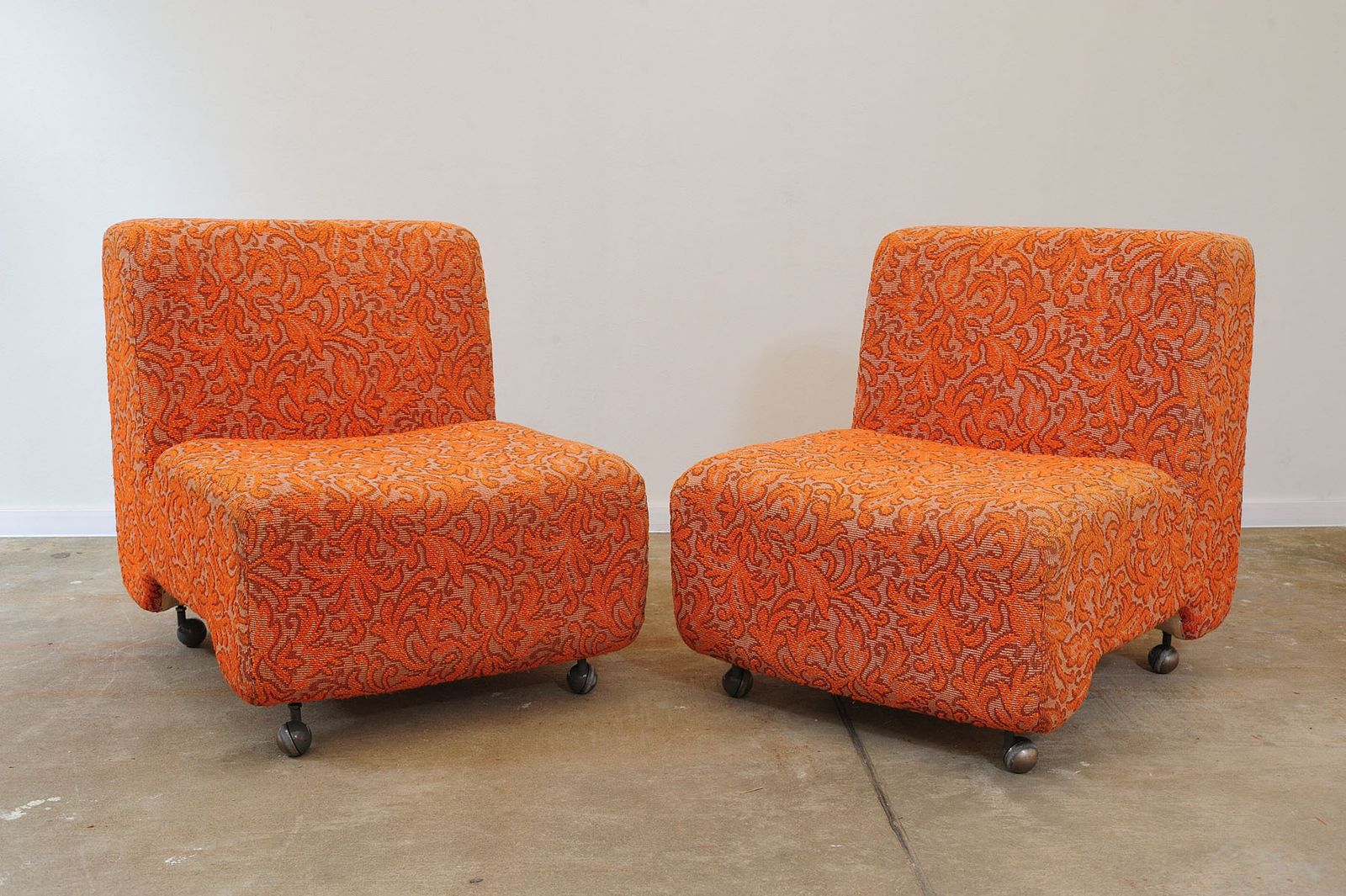 photo vinterior Eastern Bloc Vintage Armchairs On Wheels, 1980´S, Czechoslovakia