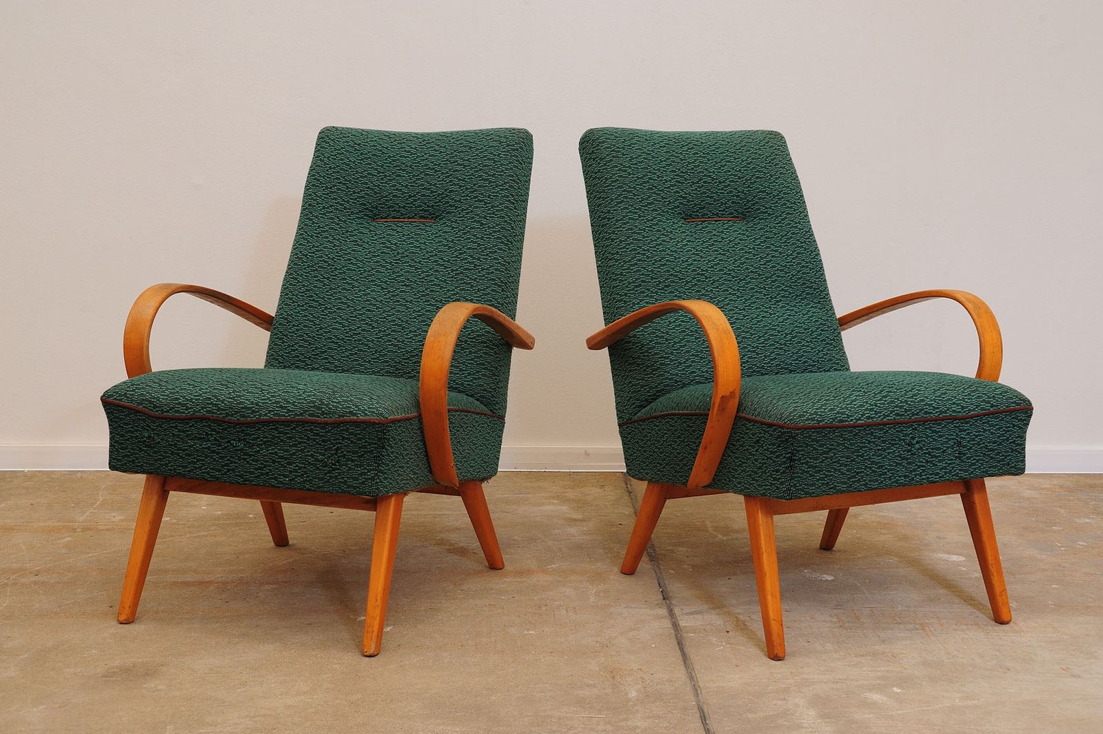 photo for sale Pair Of Midcentury Bentwood Armchairs By Jaroslav šmídek, 1960´S