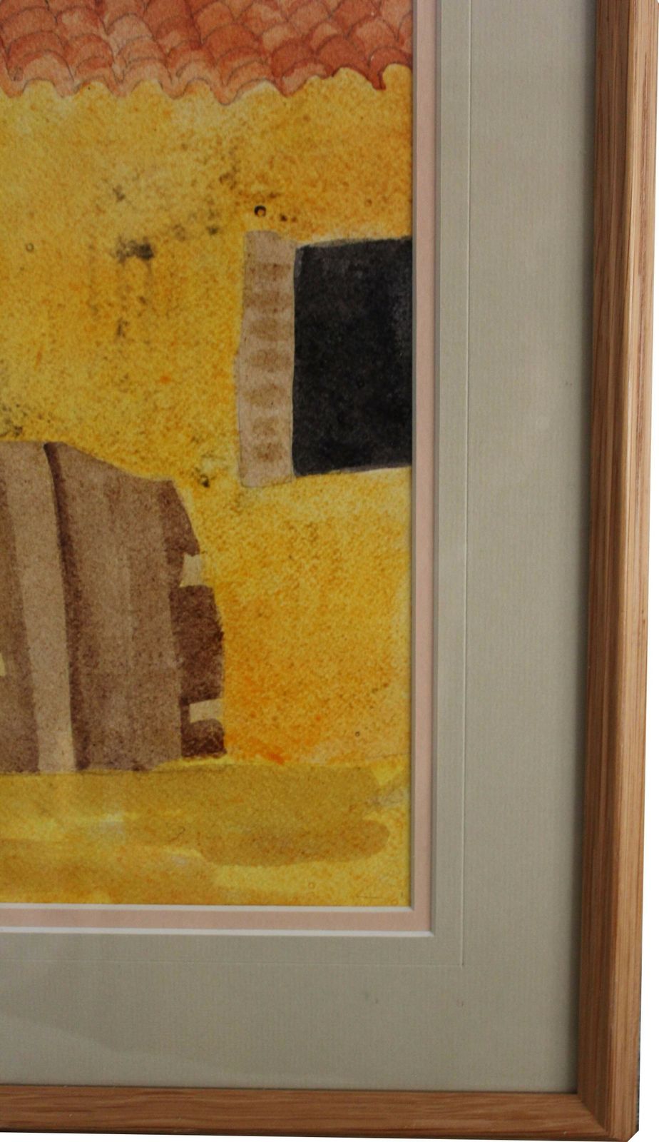 Vintage Spanish Watercolour Of A Finca photo Art