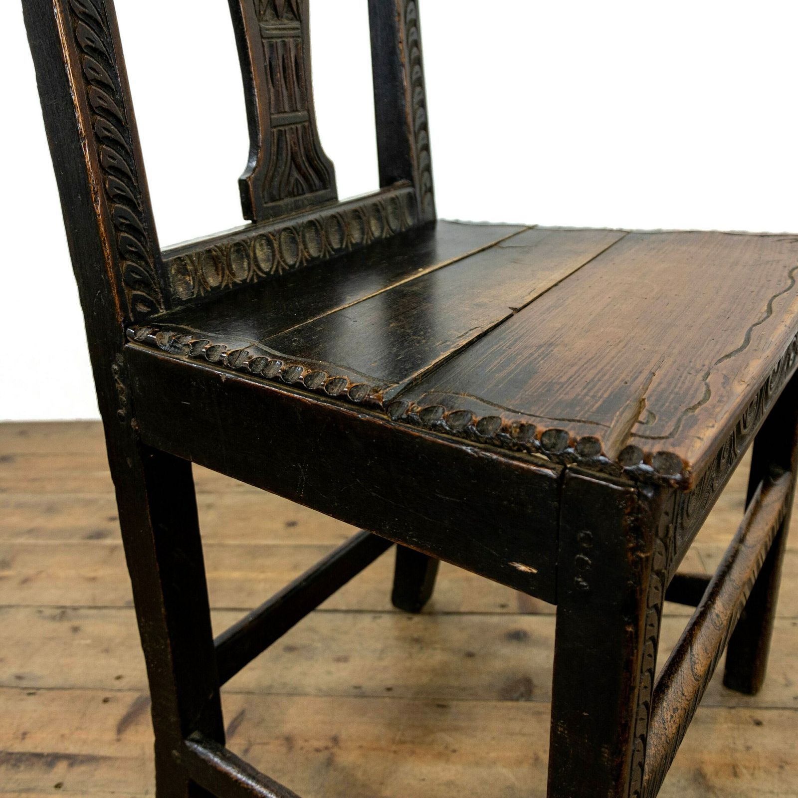 Antique Carved Oak Chair, 1800s photo buy