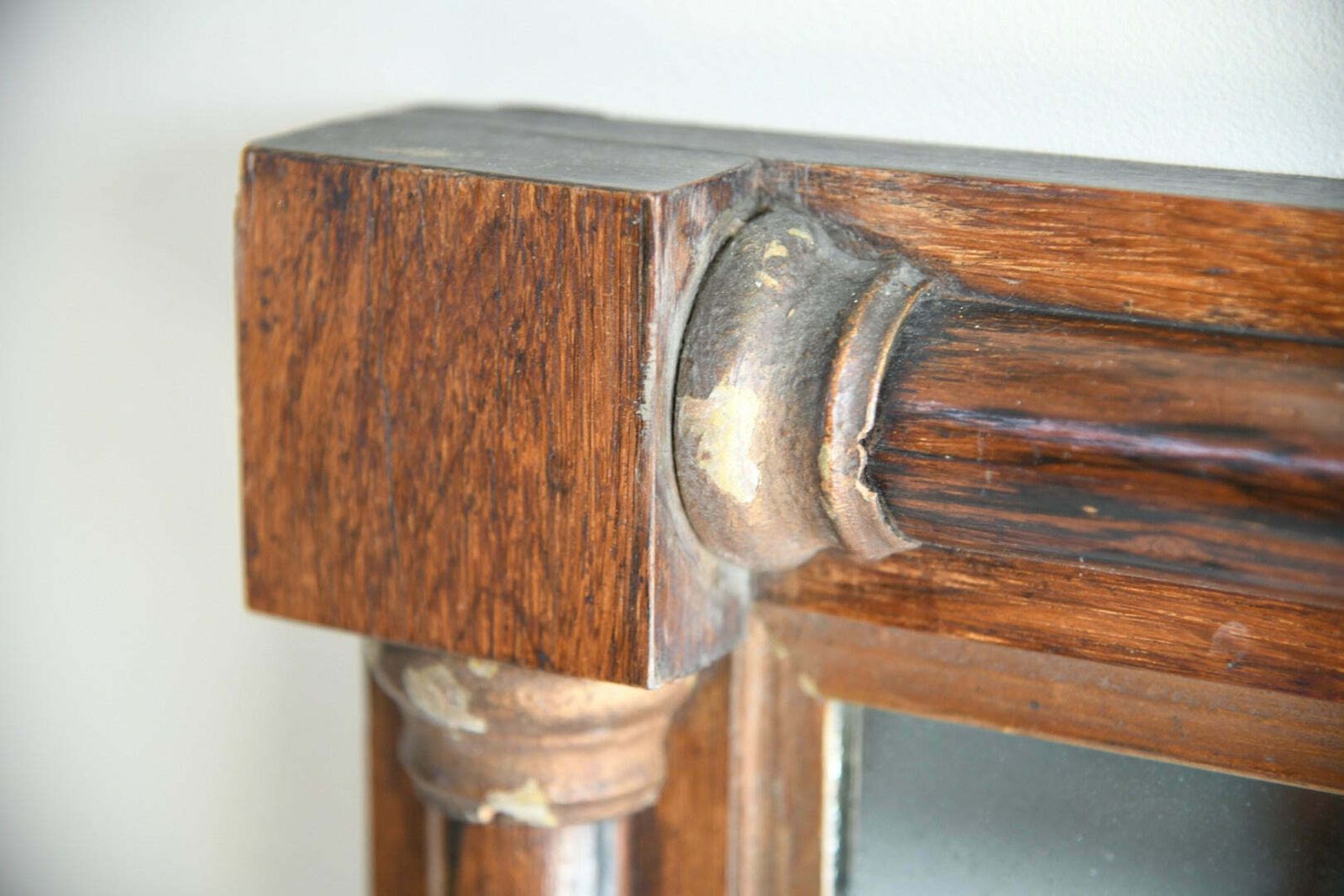Antique Rosewood Overmantle Mirror photo for sale