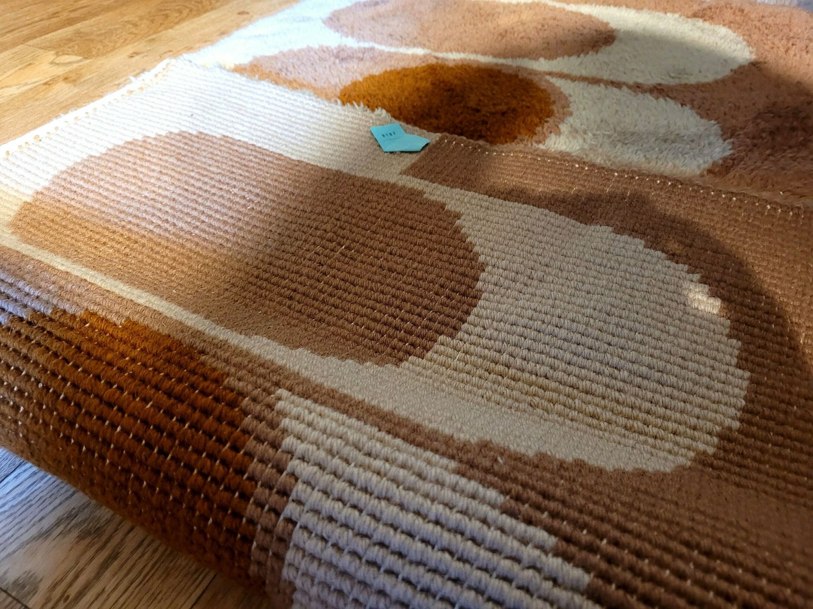 photo for sale Vintage Mid Century Rug / 1960's Rug / Mid Century Modern Rug / Retro Rug