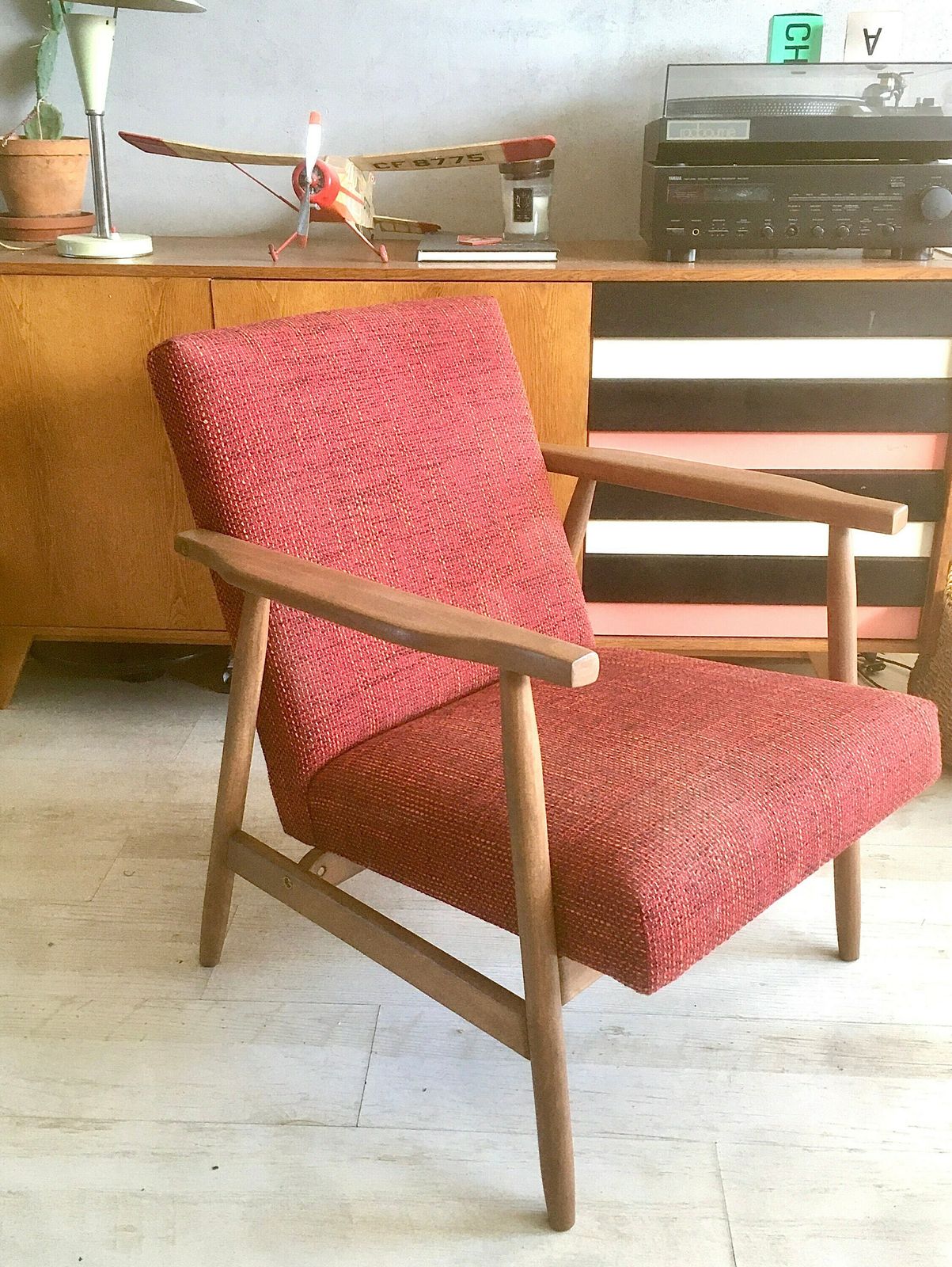 Polish Mid Century Club Chair B 7727 From 1970s. Personalization!