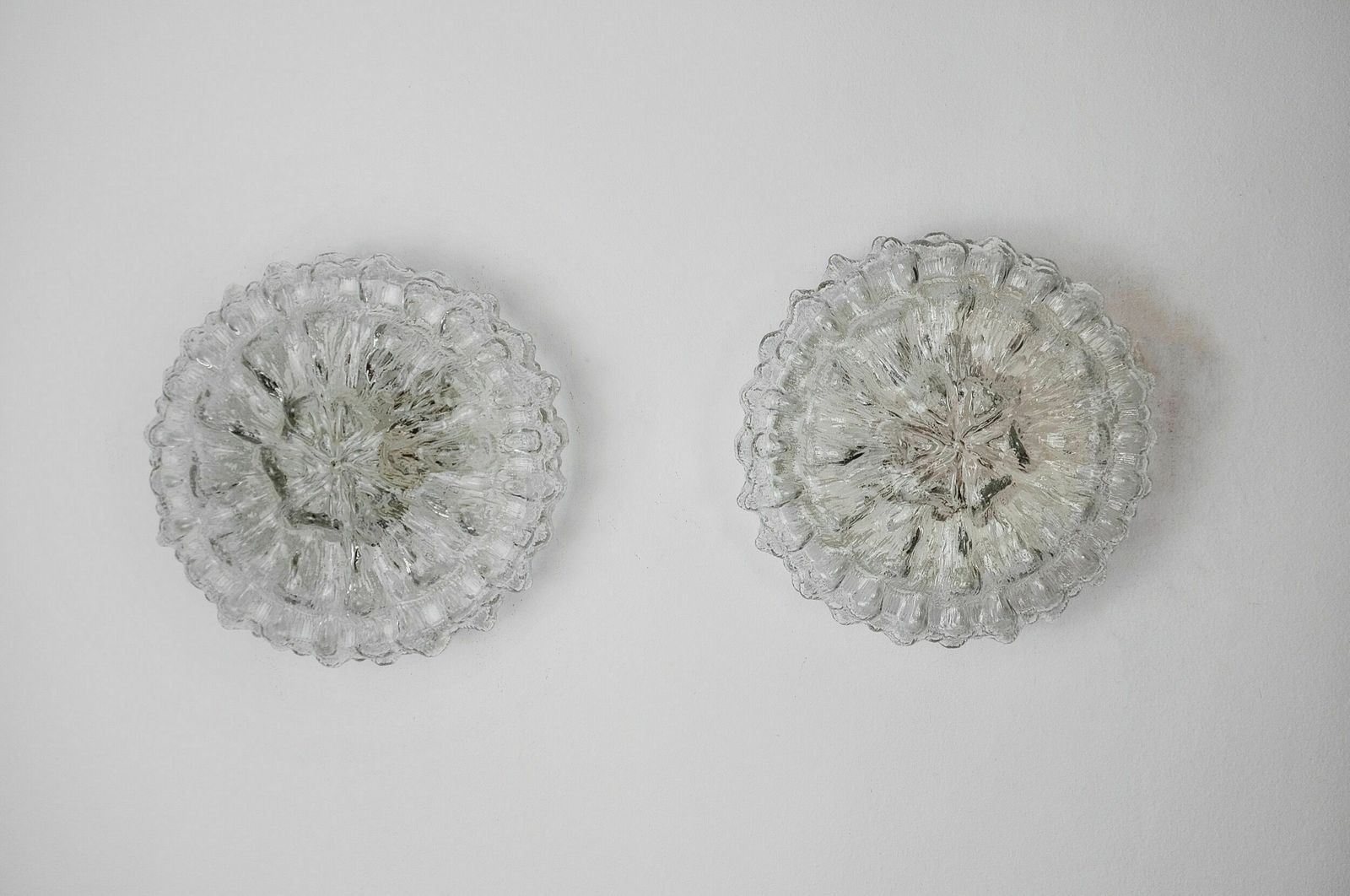Pair Of Bulles Sconces By Limburg, Blown Glass, Germany, 1960 photo Lighting