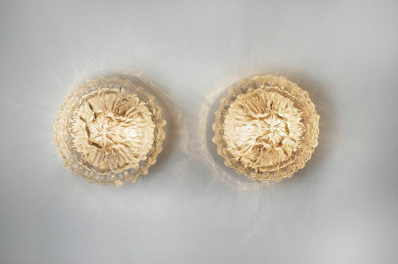Pair Of Bulles Sconces By Limburg, Blown Glass, Germany, 1960 photo vinterior