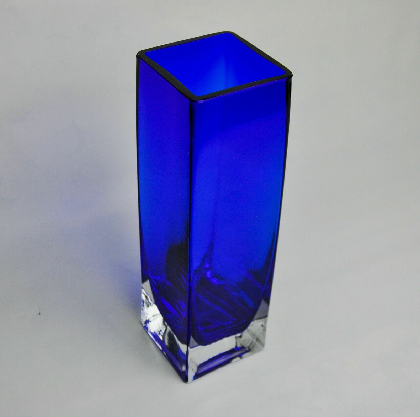 Vase Sommerso By Petr Hora, Blue Glass, Czech Republic, 1970 photo vinterior