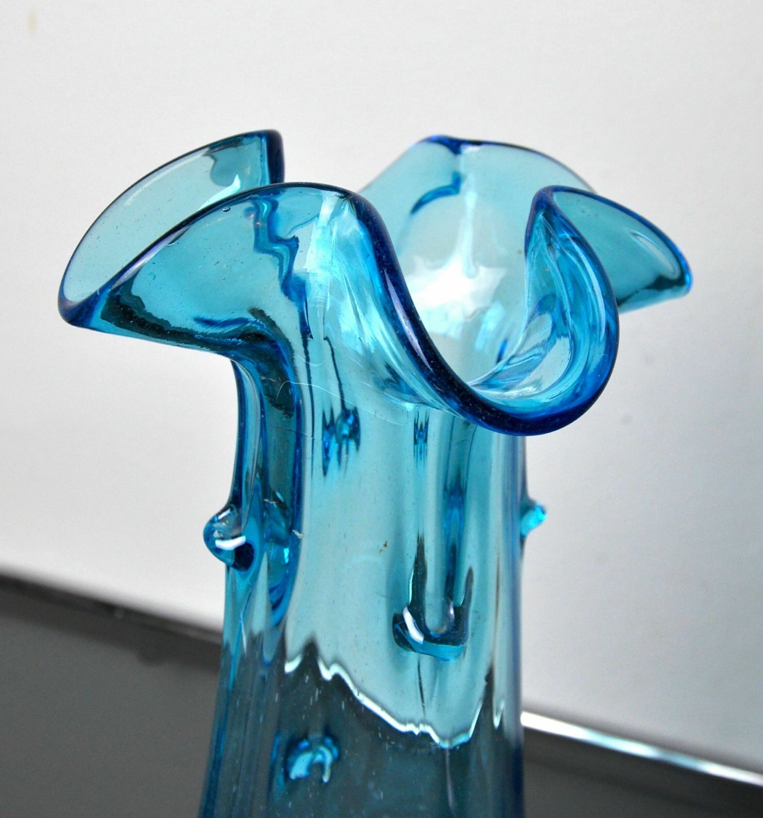 Blue Seguso Vase In Murano Glass, Italy, 1970 photo buy