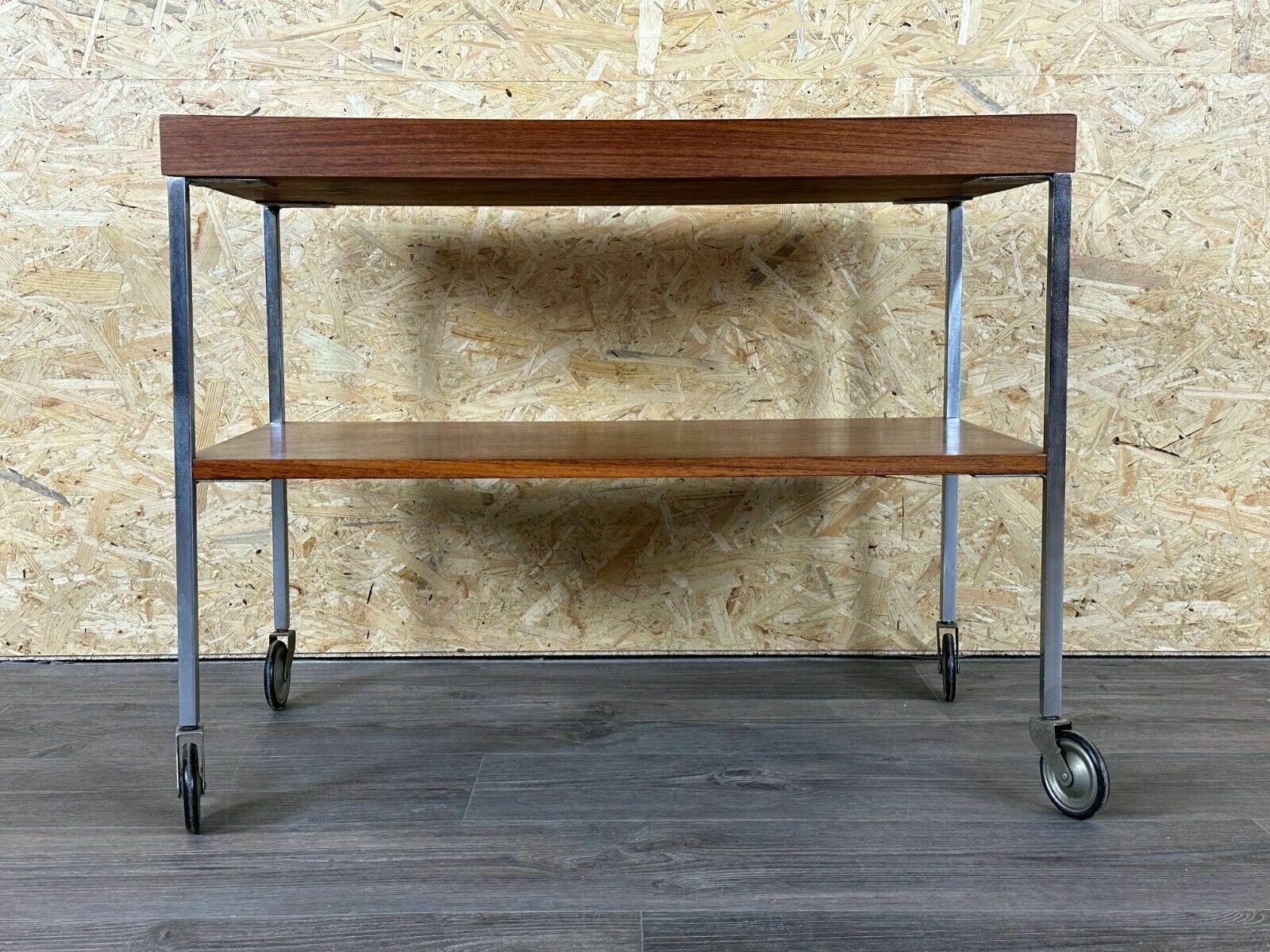 1960s 1970s Serving Trolley Walnut Teak Walter Wirz For Wilhelm Renz Design photo buy