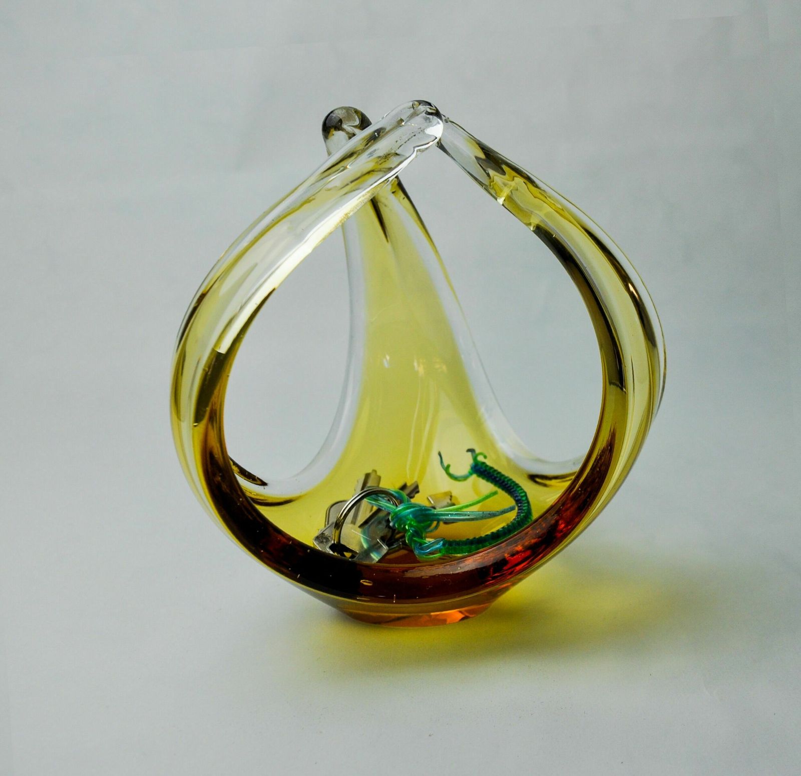 Centerpiece By Seguso In Yellow Murano Glass, Italy, 1970 photo 615.0