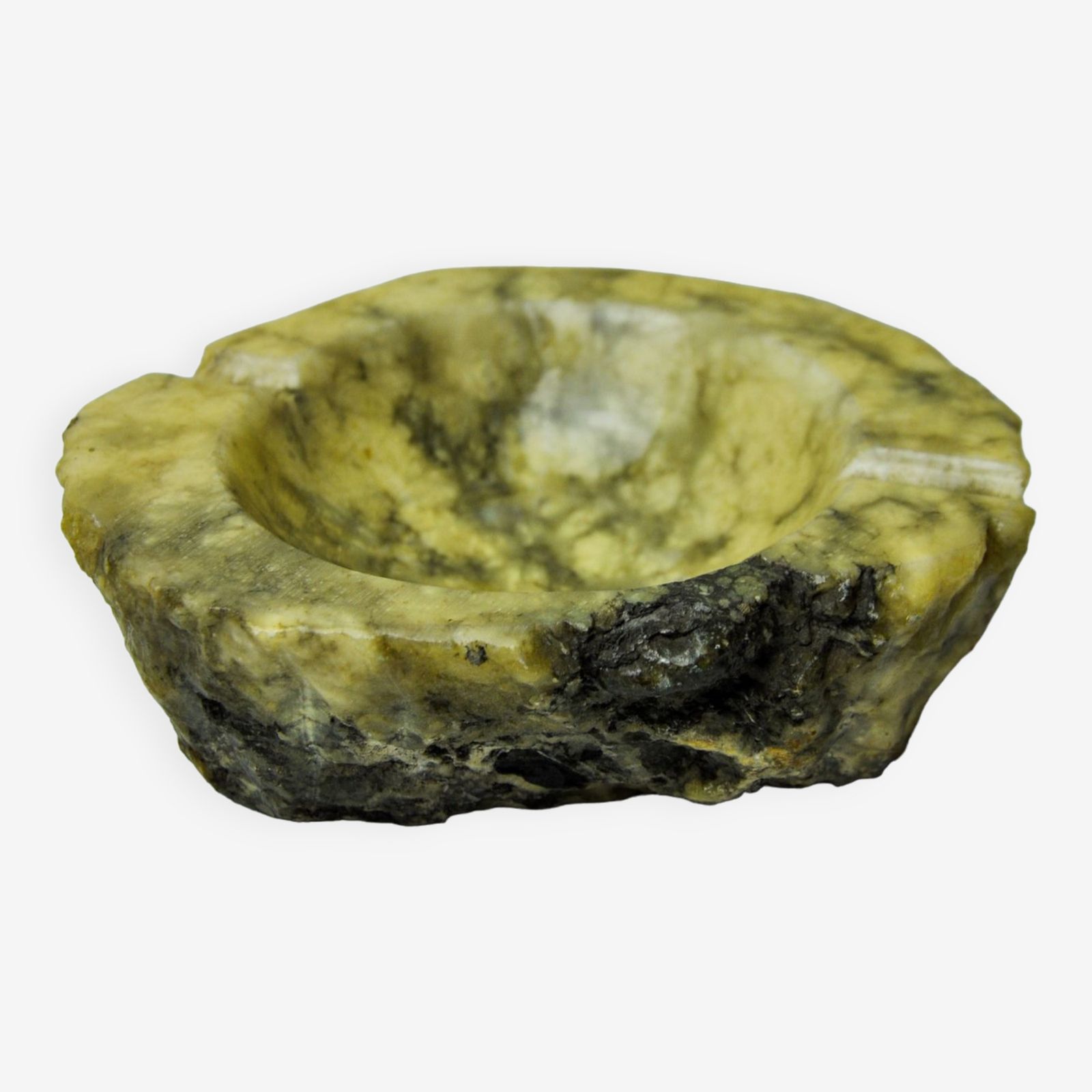 Yellow Alabaster Ashtray By Romano Bianchi, Italy, 1970