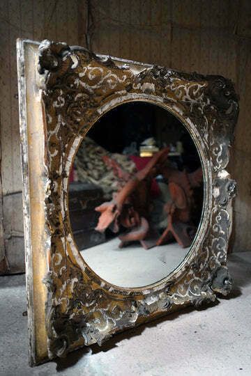 A Large Early Victorian Giltwood Wall Mirror C.1840 60 photo vintage