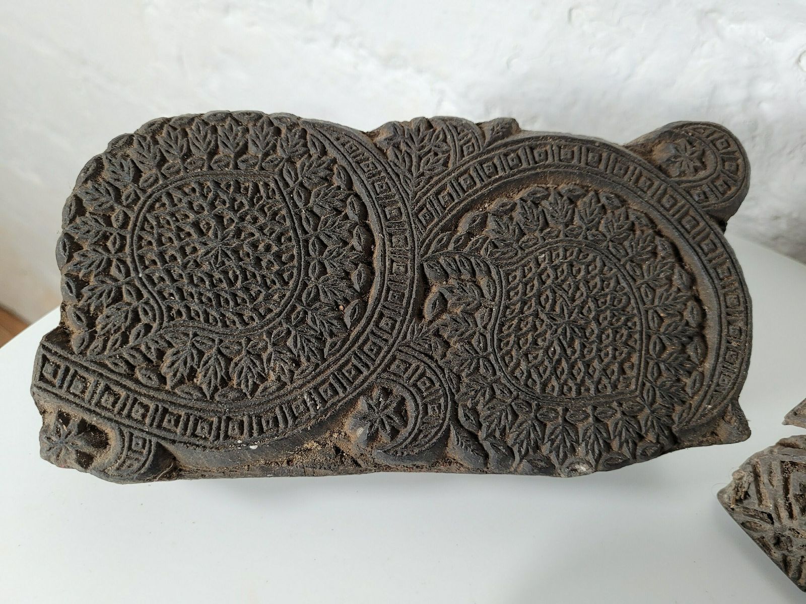 Antique Indian 19th Century Wooden Printing Blocks/ Screen Printing photo for sale