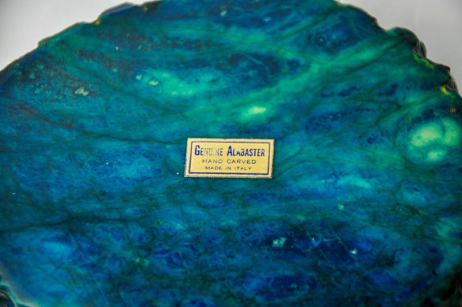 photo furniture Turquoise Alabaster Ashtray By Romano Bianchi, Italy, 1970