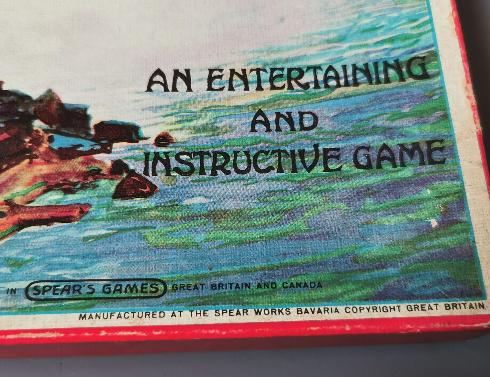 photo for sale Rare Vintage 1930's Board Game, A Flight Around The World