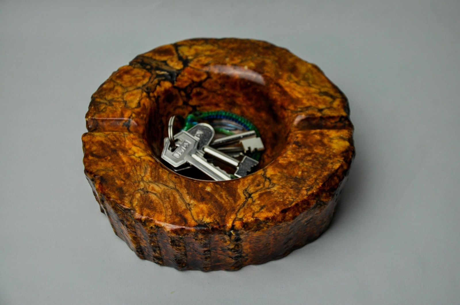 Ocher Alabaster Ashtray By Romano Bianchi, Italy, 1970 photo for sale
