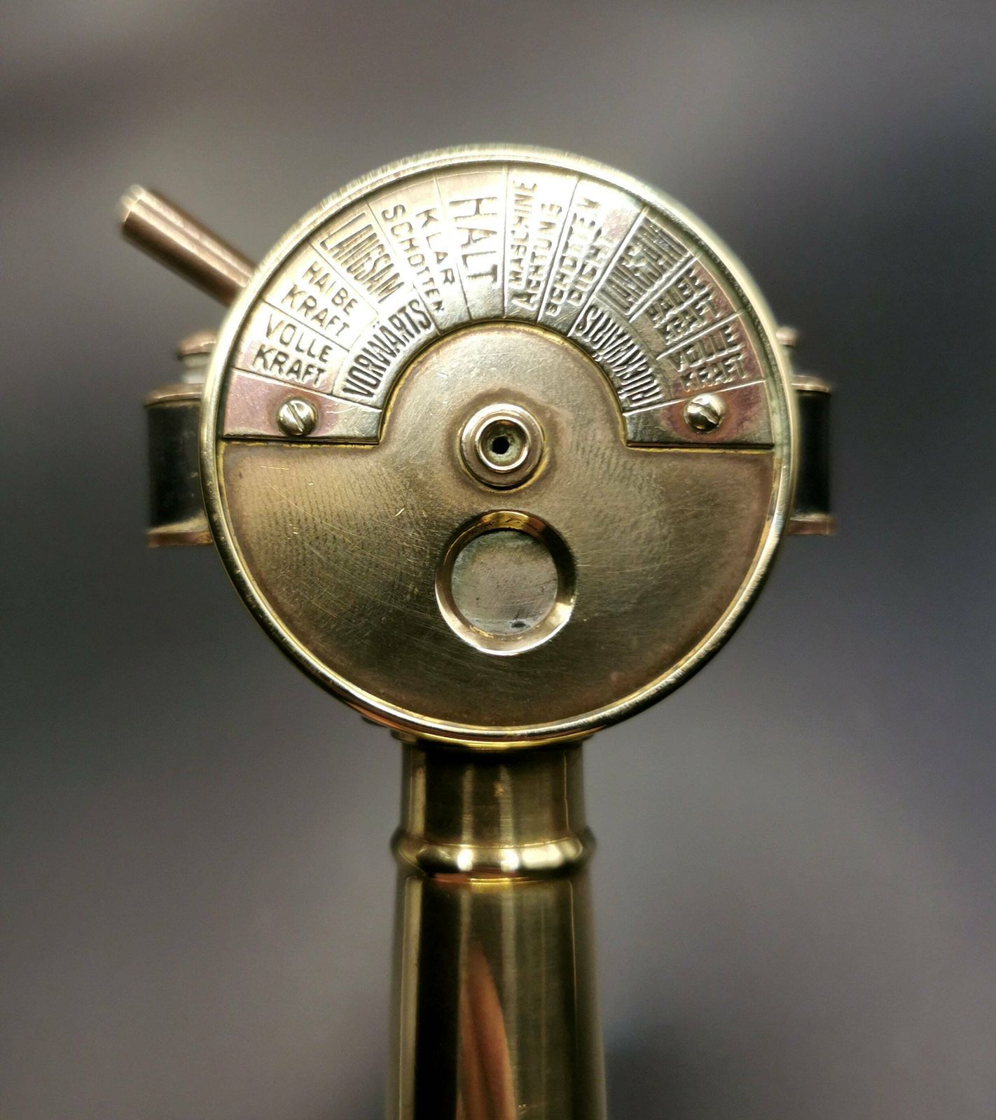 Antique Novelty Cigar Cutter, Ships Engine Room Telegraph, Nautical photo for sale