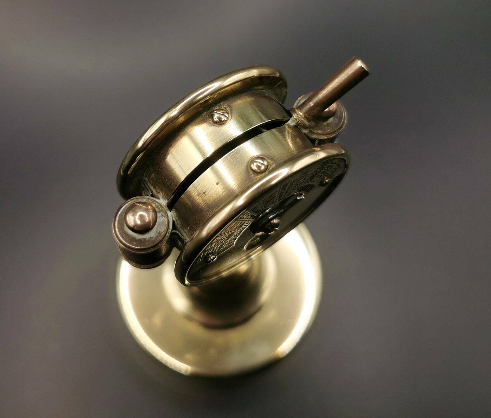 Antique Novelty Cigar Cutter, Ships Engine Room Telegraph, Nautical photo vintage