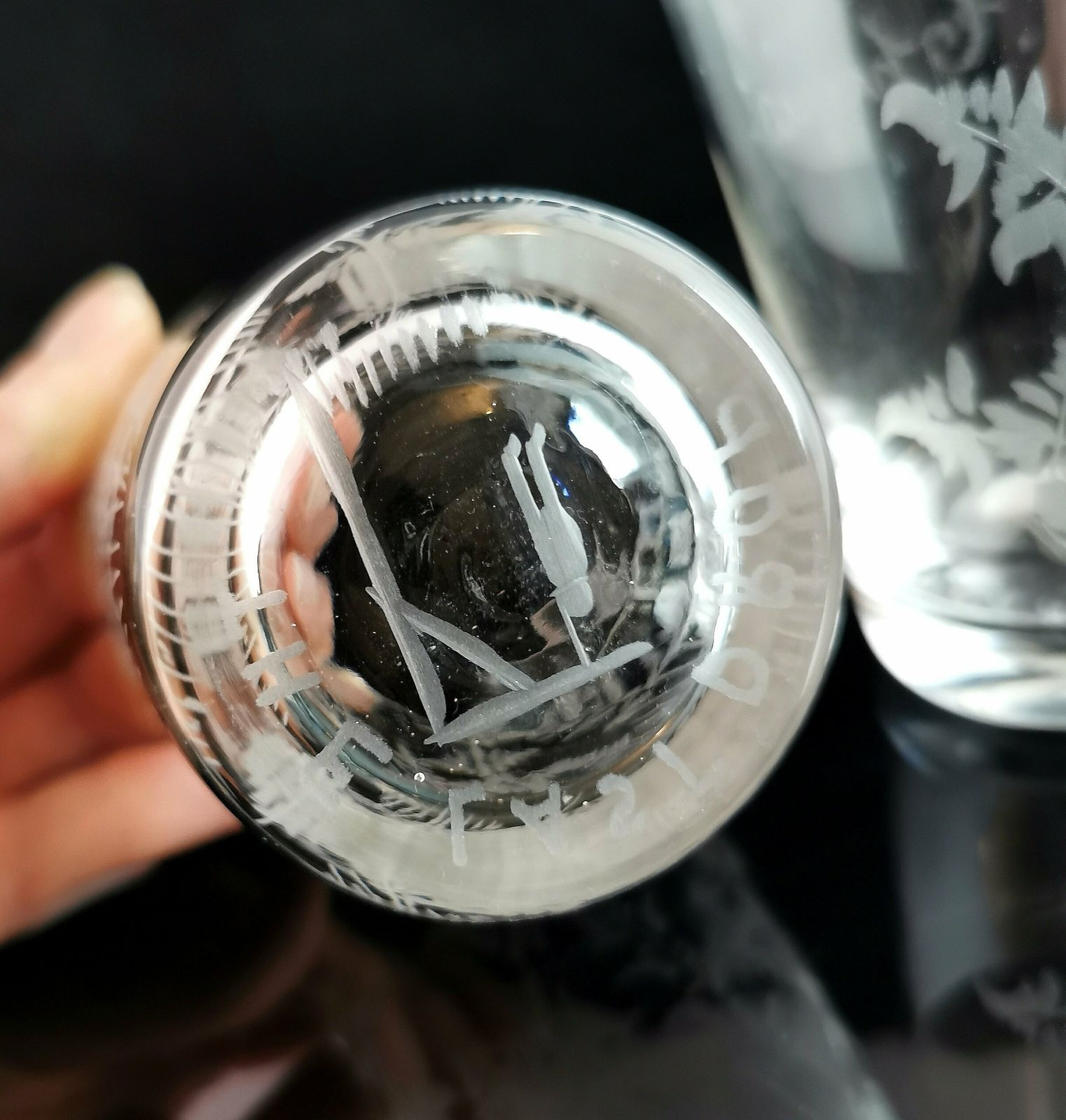 Rare Antique Last Drop Glass Tumblers, Capital Punishment History, Gallows, Mature photo 1190.0