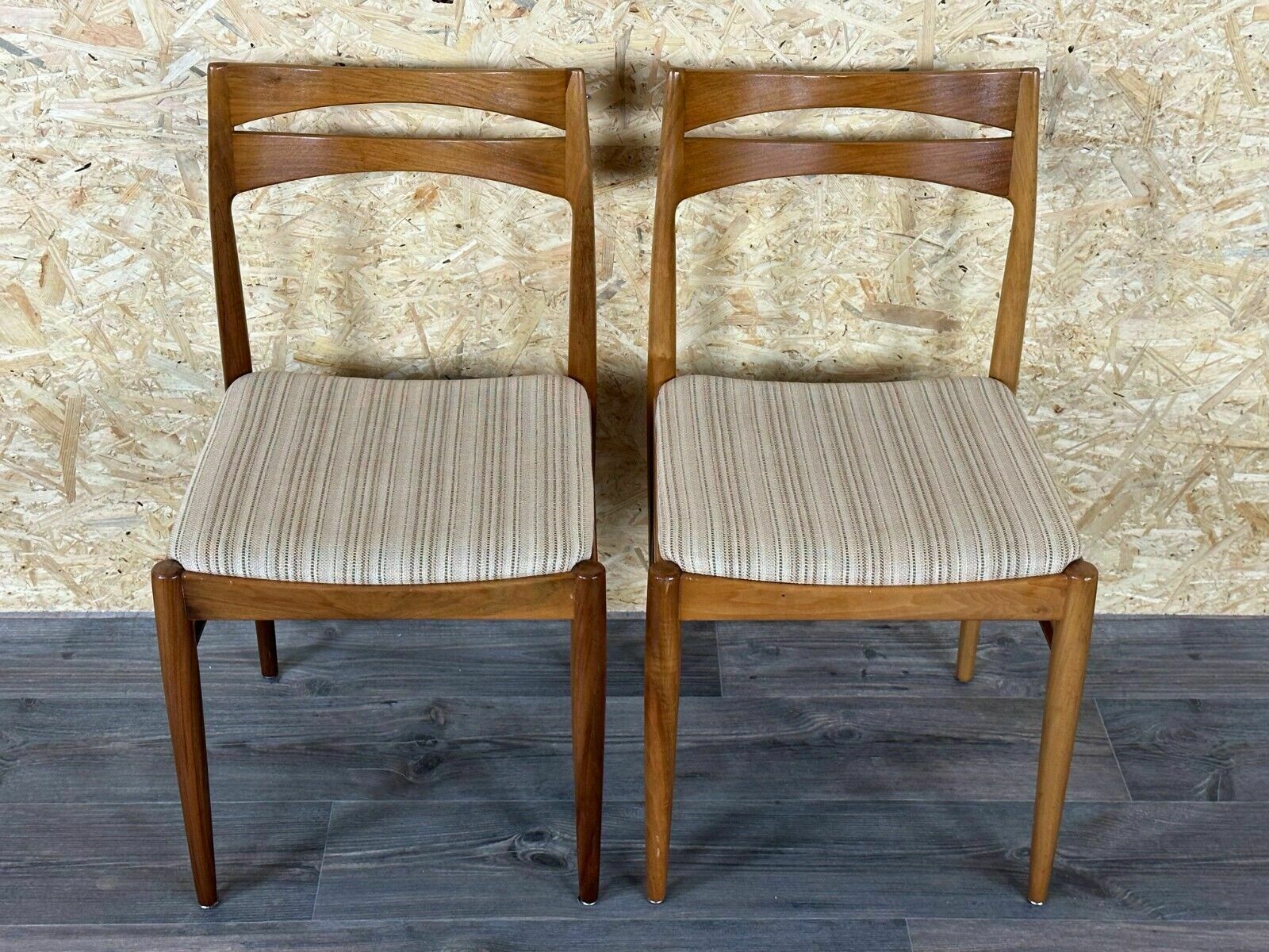 2x 60s 70s Dining Chair Dining Chair Mid Century Danish Modern Design photo Furniture