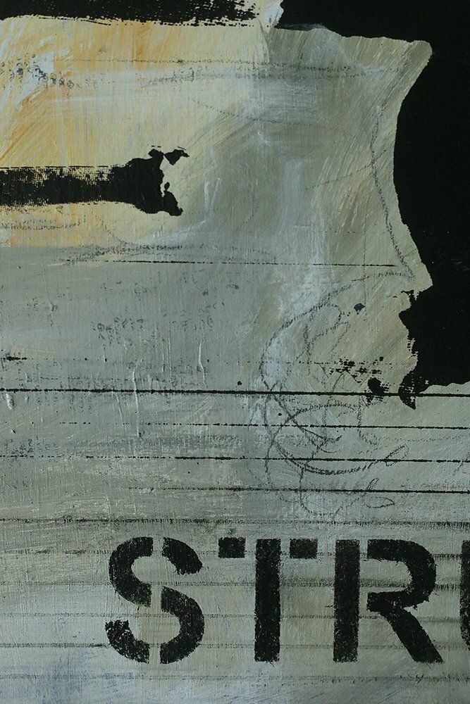 Lage Löfdahl, Strut, Oil On Board, 1980s photo furniture