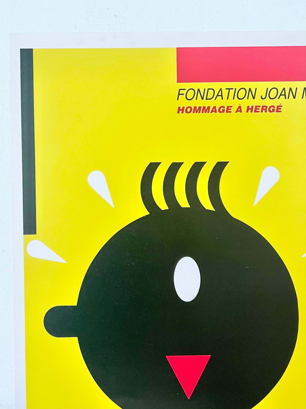 Tin Tin  Foundation Joan Miro  Hommage A Herge Rare Art Poster photo furniture