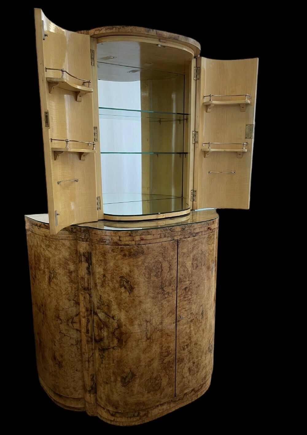 Furniture Fine Art Deco Cocktail Cabinet By Harry And Lou Epstein. photo
