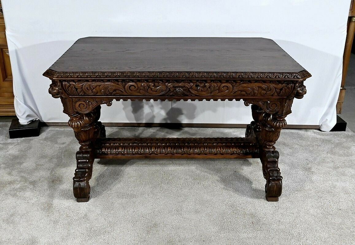 Desk In The Gothic Renaissance Style, Late 19th Century
