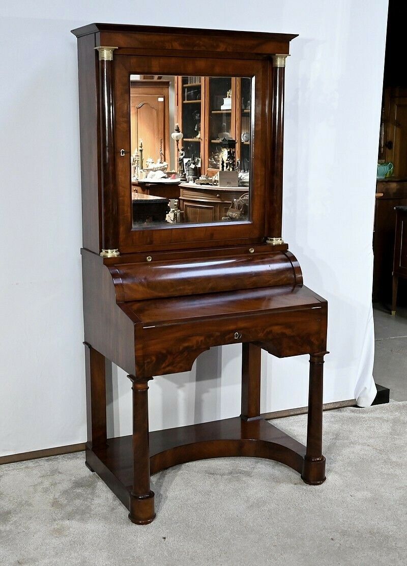 Small Cylinder Desk, Empire Period, Early 19th Century photo furniture
