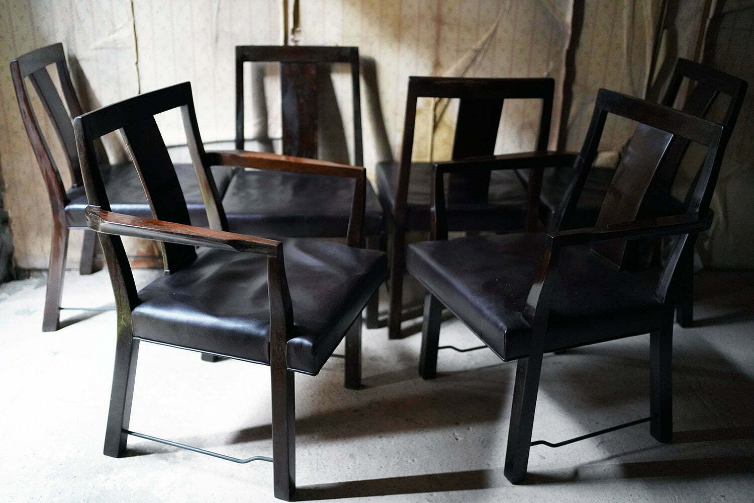 photo furniture Edward Wormley For Dunbar; A Good Set Of Six Mid 20thc Dining Chairs