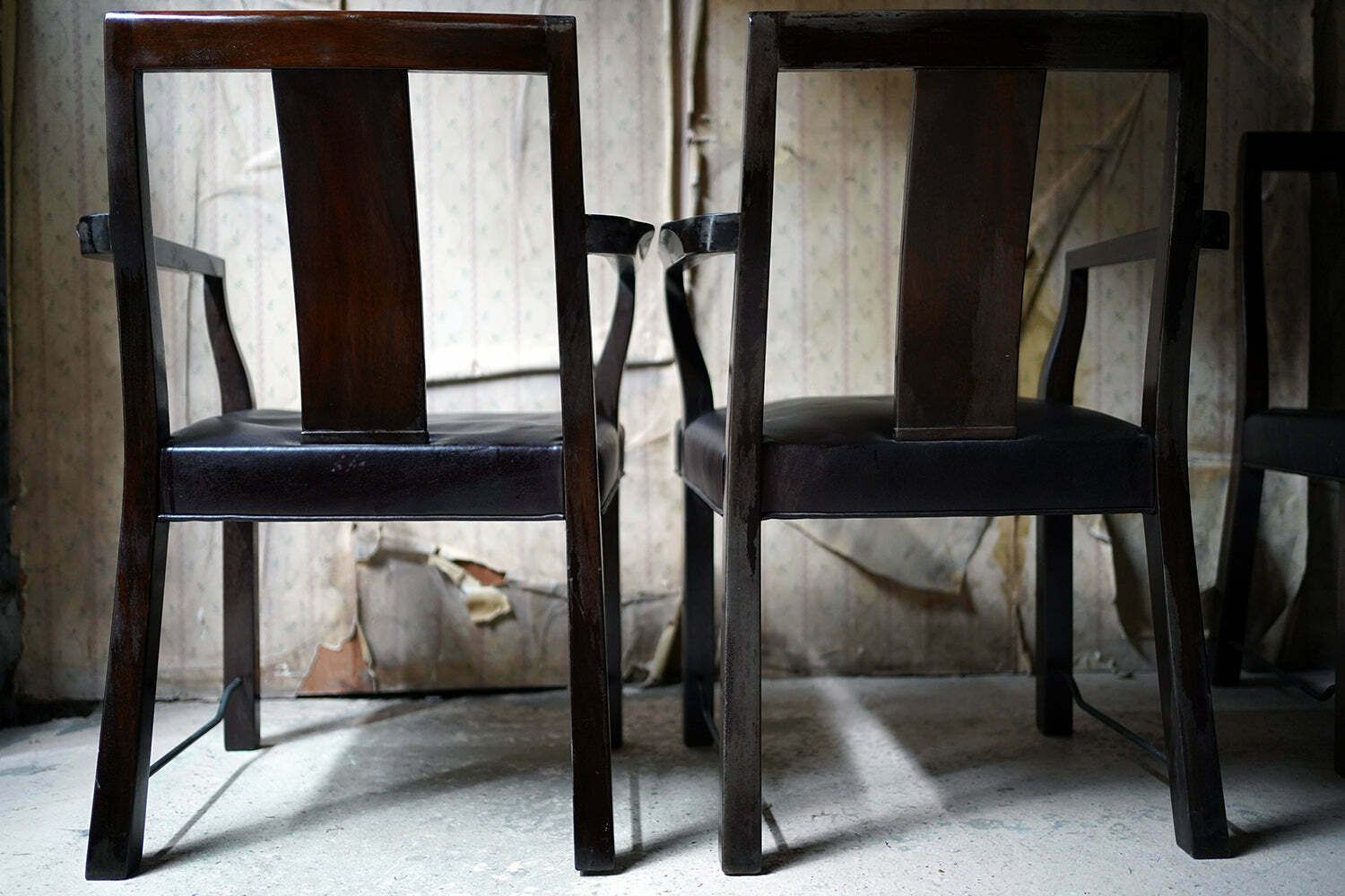 photo vintage Edward Wormley For Dunbar; A Good Set Of Six Mid 20thc Dining Chairs