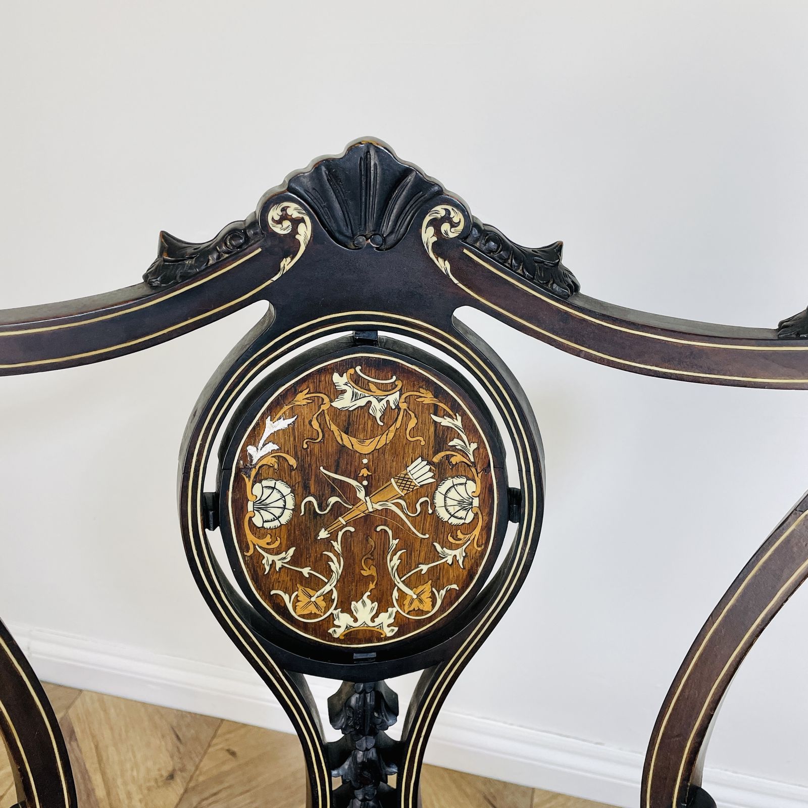 Antique Ornate French Armchairs, Set Of 2 photo for sale