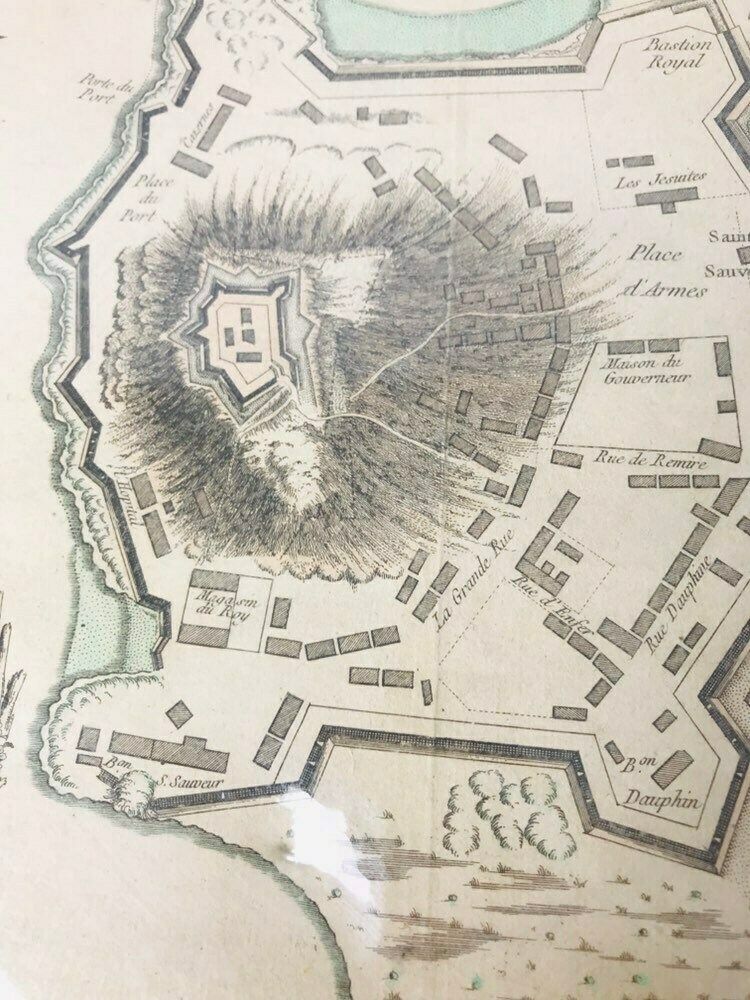 Antique Engraving Sea Chart Of French Guiana And The Island Of Cayenne   Nautical Navy Navigational Map   Bellin   Croisey photo buy