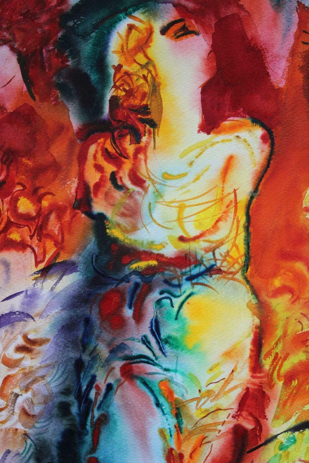 Malda Muizule Bacchantes. Paper, Watercolour  1975 photo Art