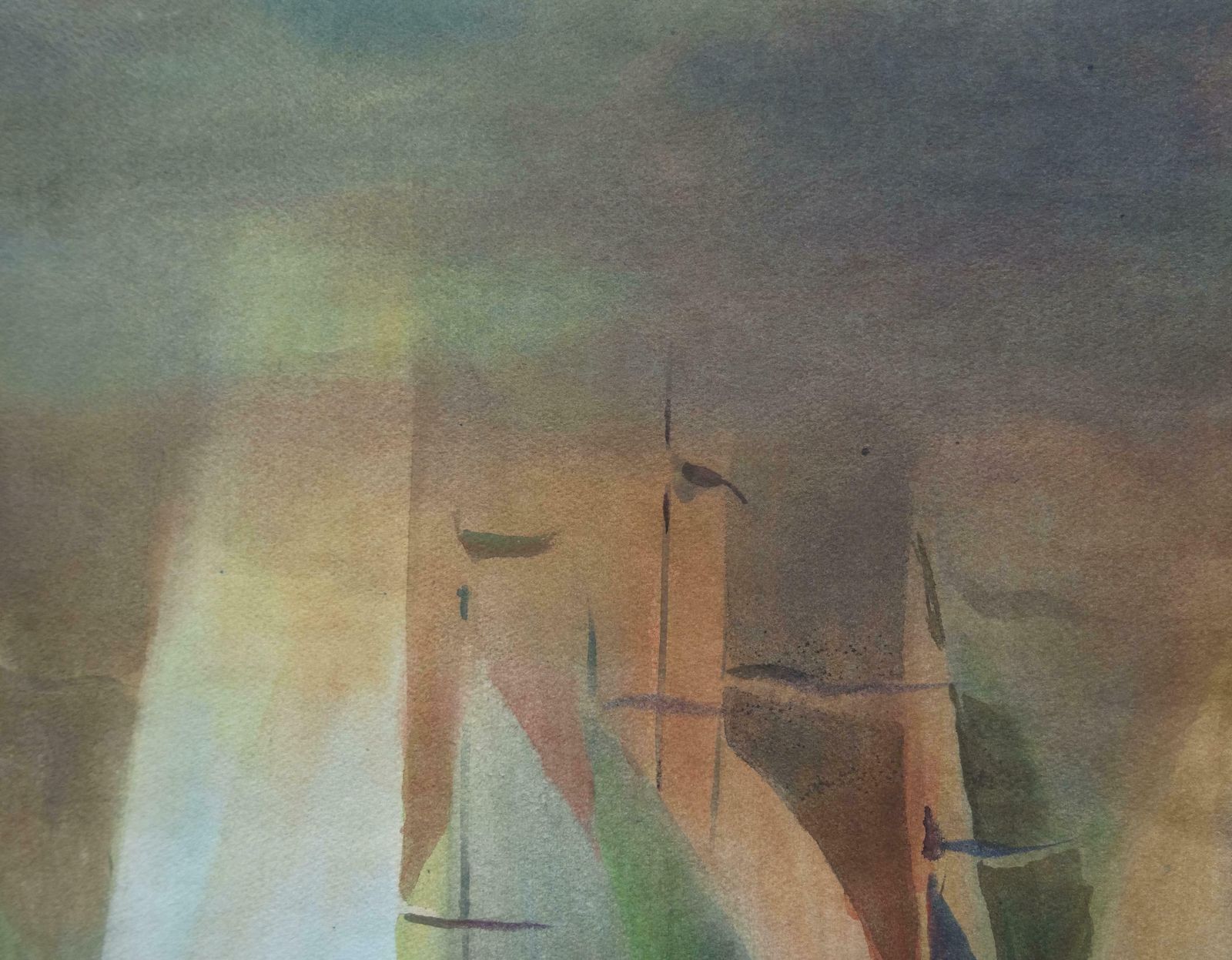 Zigmunds Snore Regatta. 2019. Watercolour, Paper, photo Art