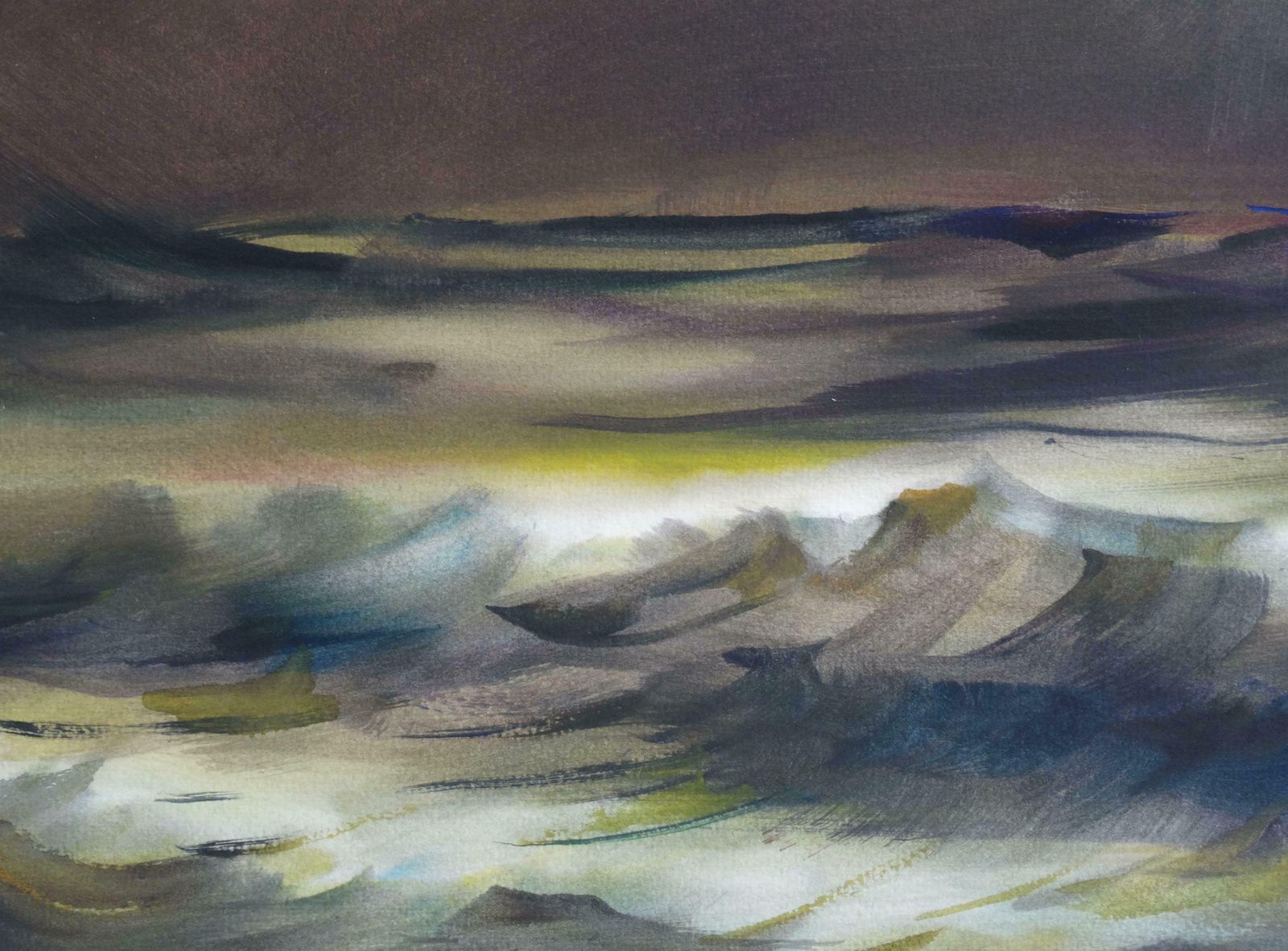 Zigmunds Snore Great Grandfather At Sea II. Watercolour, Paper photo Art