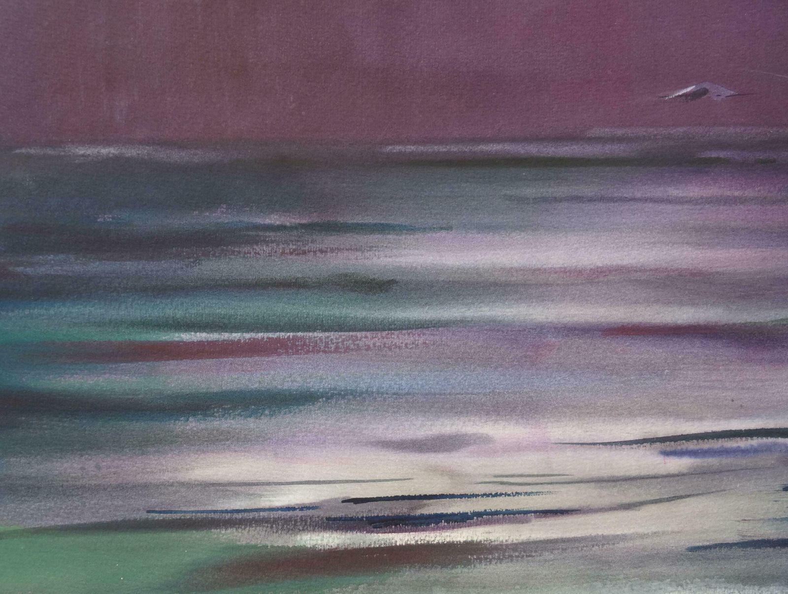 Zigmunds Snore Before The Rain. 2019. Watercolour, Paper photo 704.0
