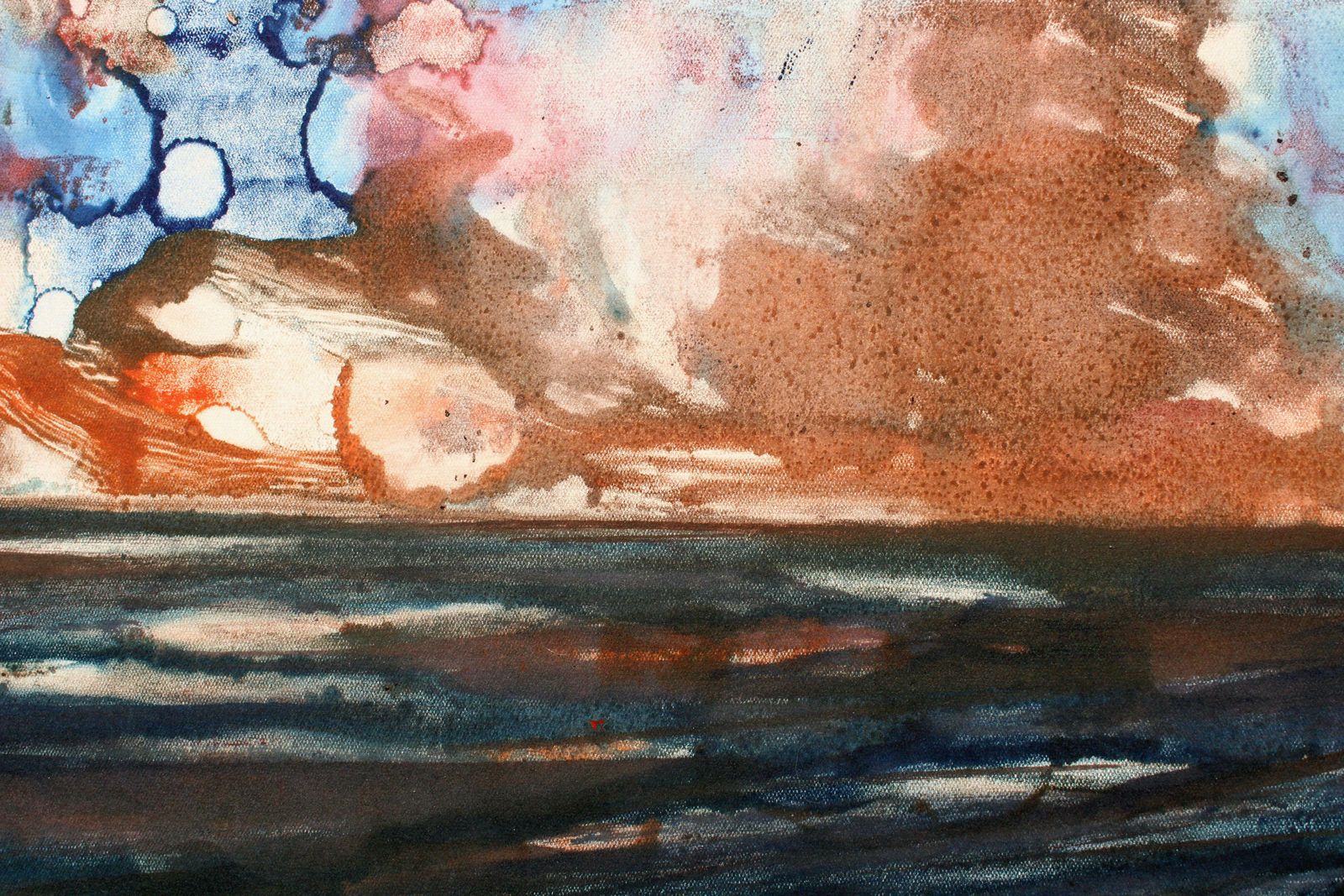 Dzidra Ezergaile On A Light Day By The Sea. 1966, Paper, Watercolour,  1966 photo vinterior