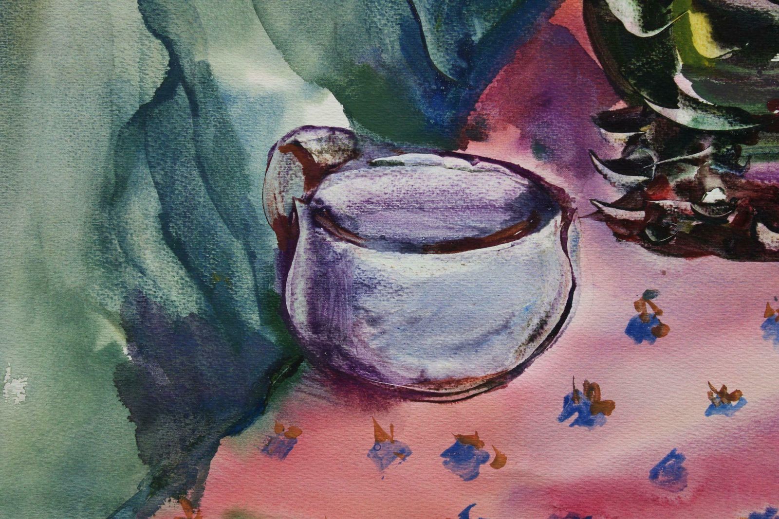 Malda Muizule Still Life. Paper, Watercolour,  1975 photo for sale