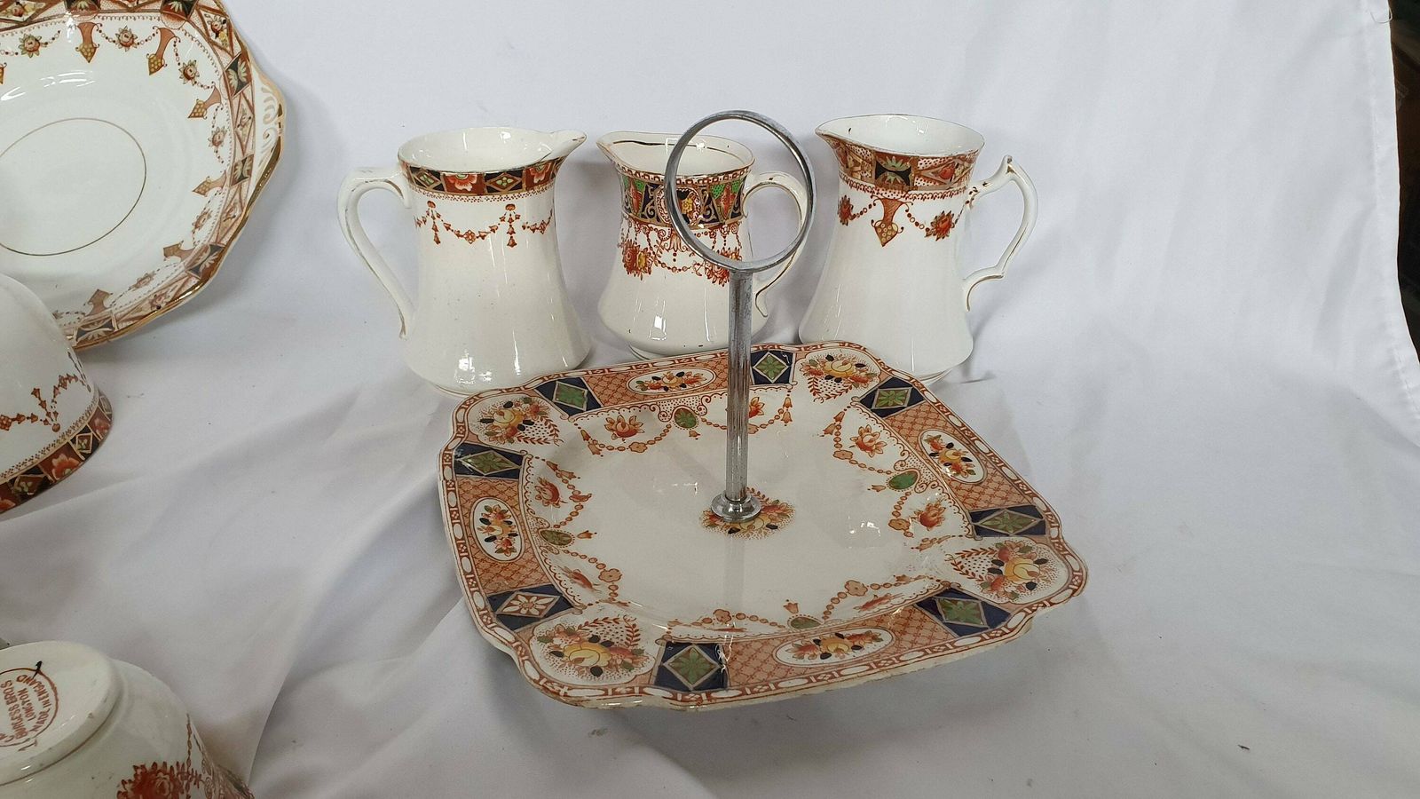 Large Collection Various C1900 Vintage Tea Ware Service Cups Saucers Plates Carlisle Ware Tea Party! Mix And Match. photo furniture