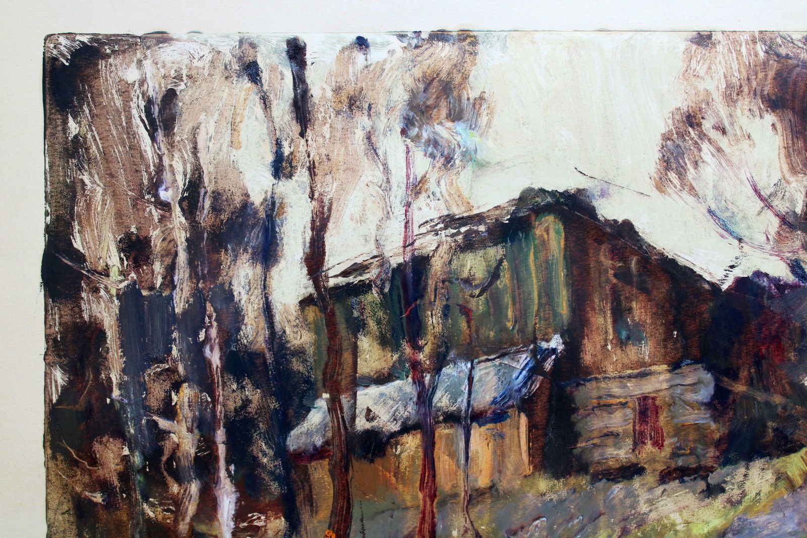 Edgars Vinters Late Autumn. 1972. Paper, Monotype photo 422.0