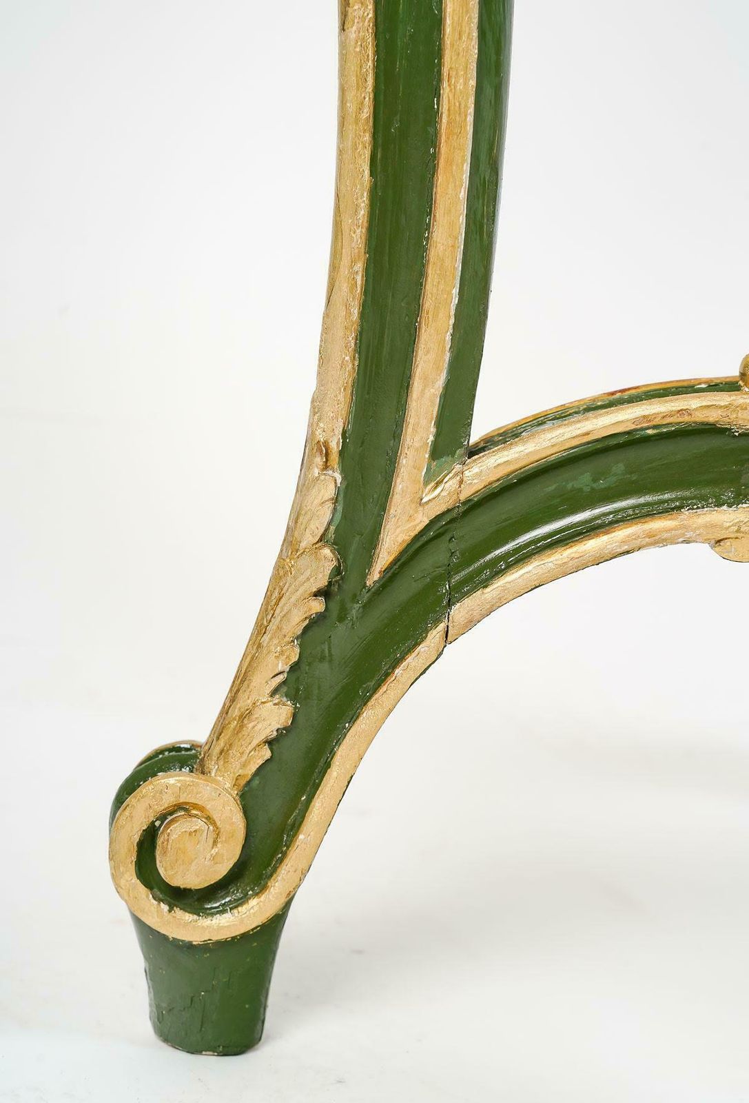 Carved, Painted And Gilded Wood Pedestal Table, Louis XV Style. photo Furniture