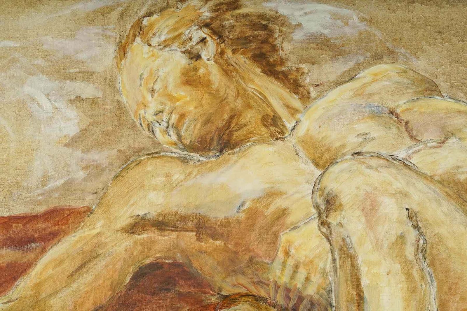 Oil On Canvas, Signed Evelyne Luez photo for sale