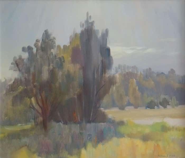 Vasily Hvatov Landscape. 2002, Oil On Cardboard,