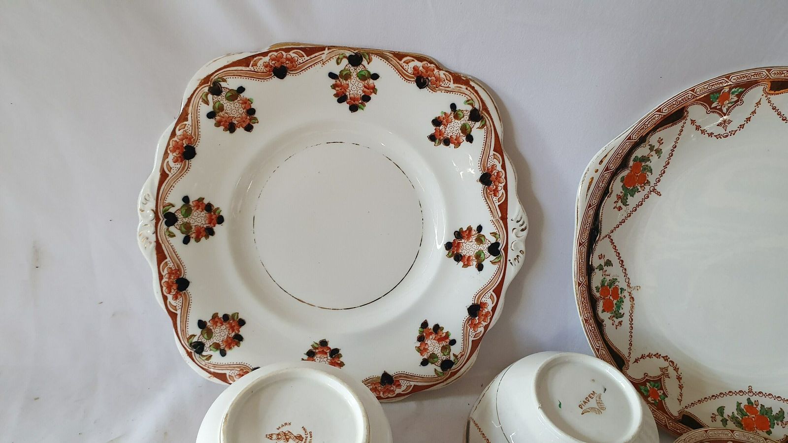Large Vintage Ceramic Tea Service Diadem And Osborne. Tea Party! 24 Pieces. Early 20th Century. Tea Set photo furniture