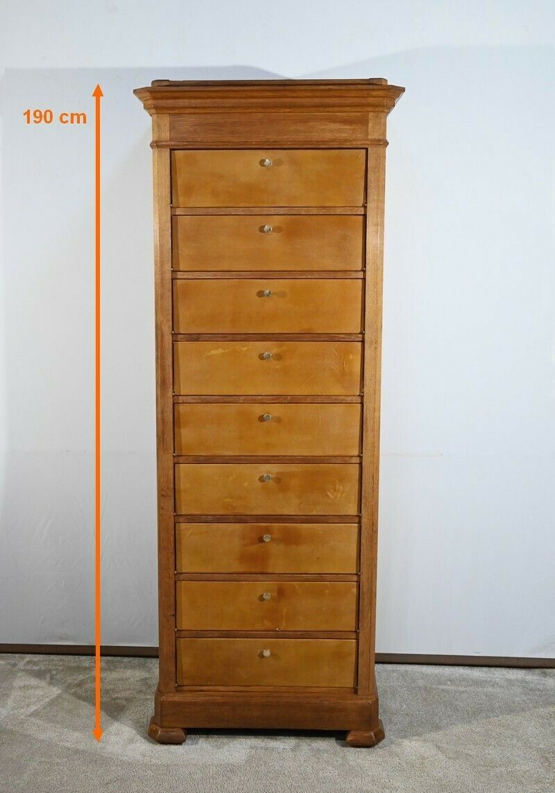 High Cartonnier In Light Oak – 1920 photo furniture